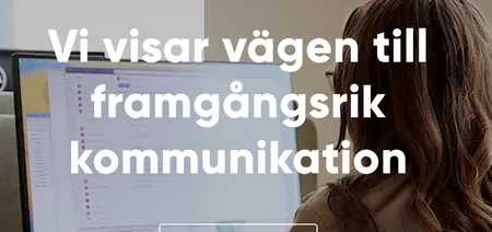 Skärmdump av Aspektas webbplats